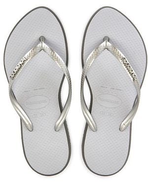 Havaianas Sandale Slim Point - Grau