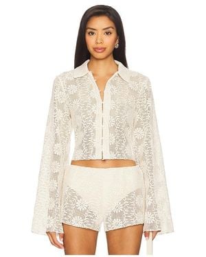 Lioness Babydoll Top - White