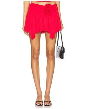 Lovers + Friends Casey Mini Skirt - Red