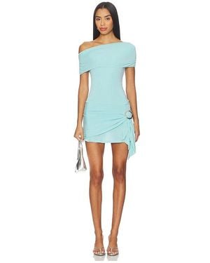 Peachy Den Amelia Bandeau Romper - Blue