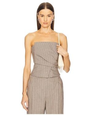 The Sei Wrap Bustier Top - Natural
