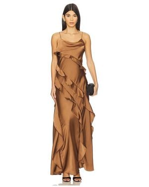 AMUR Vestido Con Volantes Ellen En Color Marrón Talla (También En 6) - Multicolor