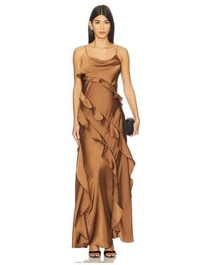 AMUR Ellen Ruffle Gown - Multicolor