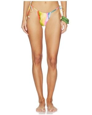 villa fresca Nora Side Tie Bikini Bottom - White