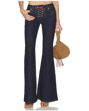 Alice + Olivia Delilah Flare Jean - Blue