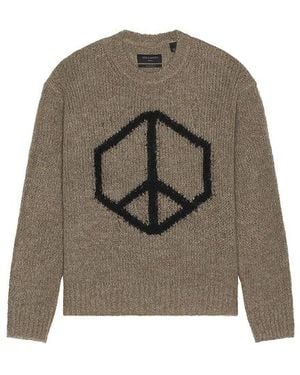 AllSaints Message Crew Neck Jumper - Natural