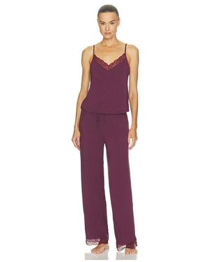 Eberjey Kari Cami & Pant Pajama Set - Red