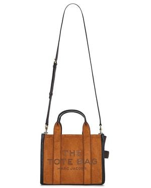 Marc Jacobs The Suede Small Tote Bag - Brown