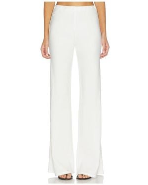 Enza Costa Twill Bias Pant - White