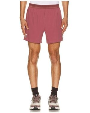 On Shoes 5 Performance Shorts - Red