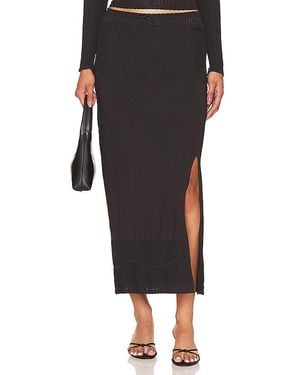 Peachy Den Elsa Maxi Skirt - Black