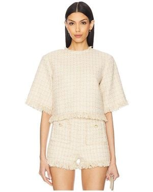 GIUSEPPE DI MORABITO Short Sleeve Top - Natural