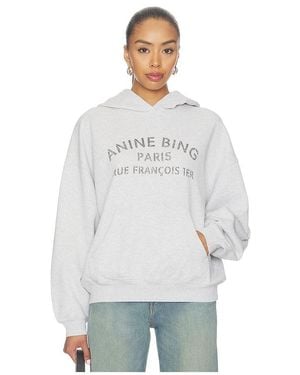 Anine Bing Sudadera Con Estampado De París Harvey En Color Gris Claro Talla (También En Xs, S, M, Xl) - Blanco