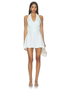 Frankie's Bikinis Audrey Satin Dress - White