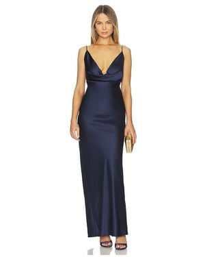 Nookie Valerie Drape Gown - Blue