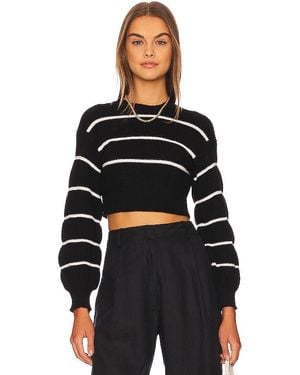 superdown Sophia Stripe Jumper - Black
