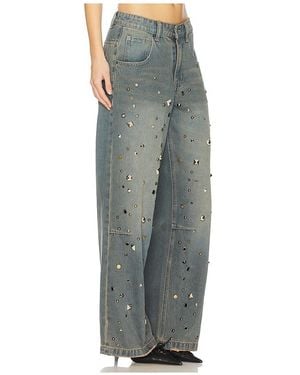【JADED LONDON】Colossus studded wide-leg denim jeans Jaded London Colossus Studded Baggy Jean | Urban Outfitters
