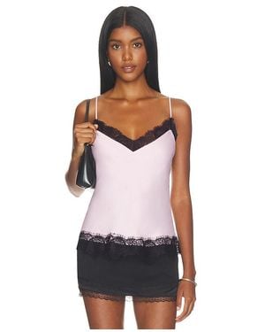 WeWoreWhat Lace Trim Cami Top - White