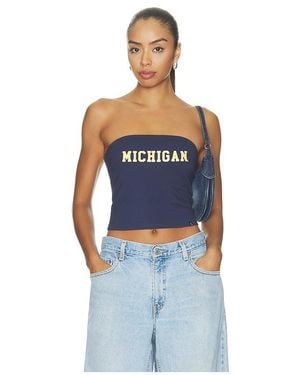 Hype and Vice Michigan University Tube Top - Blue