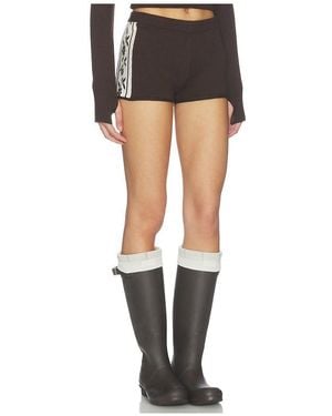 Frankie's Bikinis Jagger Cloud Knit Short - Black