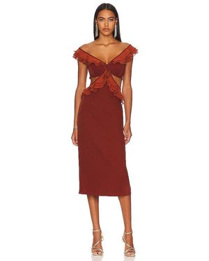 Andrea Iyamah Kleid Leni - Rot