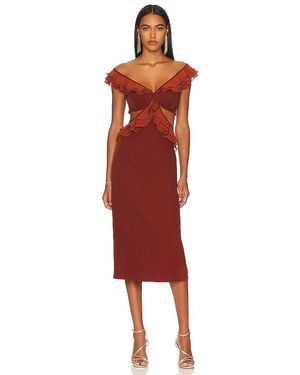 Andrea Iyamah Kleid Leni - Rot