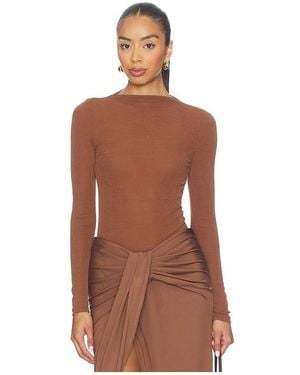 SNDY'S Katya Long Sleeve Top - Brown