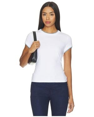 Veronica Beard Contrast Devin Tee - White