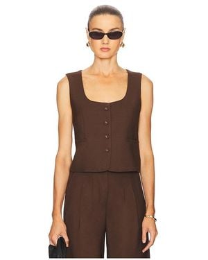 WeWoreWhat X Revolve Scoop Tailored Vest - ブラウン