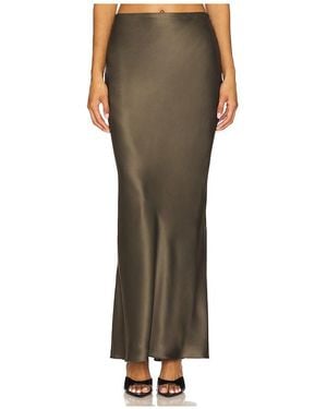 The Sei Bias Maxi Skirt - Green