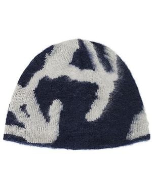 Gramicci Mohair Burly Runningman Beanie - Blue