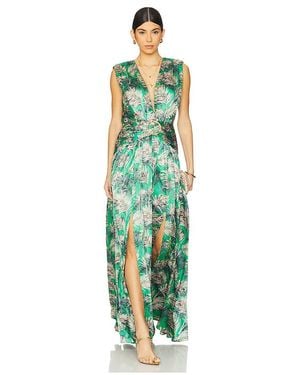 Bronx and Banco Vestido Largo Romi Havanna En Color Verde Talla En