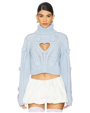 For Love & Lemons Strick Rebecca - Blau