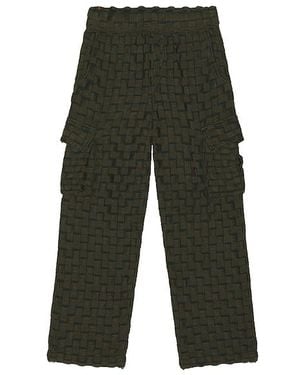 Isa Boulder Rectangle Trousers - Green