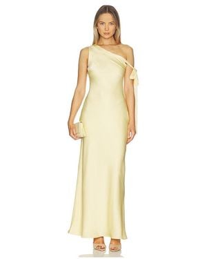 Runaway the Label Viola One Shoulder Maxi Dress - Metallic