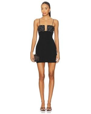 La Fuori Fiora Mini Dress - Black