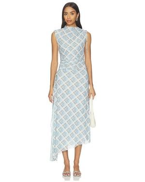 SOVERE Novalyn Plaid Dress - Blanco