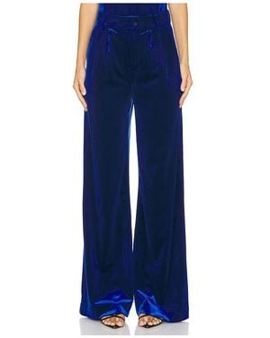 Karina Grimaldi Ximena Velvet Pants - Blue