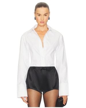 Courtney Zheng Emile Bodysuit Shirt - White
