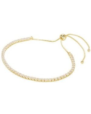 Shashi Diamond Tennis Pull Bracelet - White