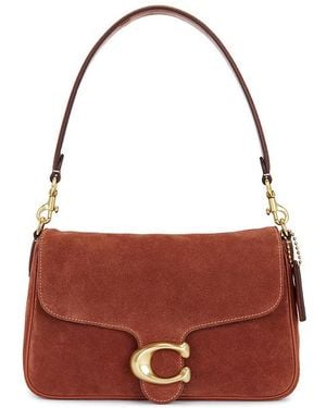 COACH Suede Soft Tabby Shoulder Bag - Red