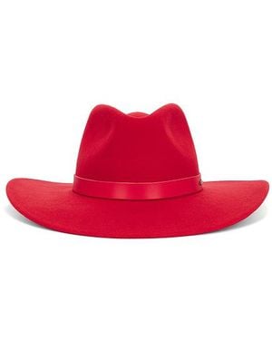 Brixton Harper Felt Hat - Red