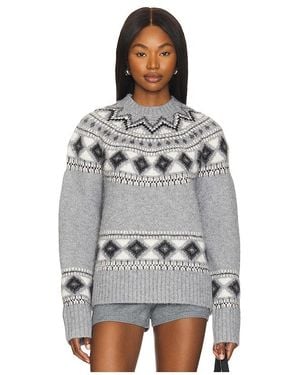 House of Harlow 1960 Dalida Fairisle Jumper - Grey