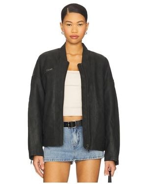 Free People X We The Free Vinny Faux Bomber - Black
