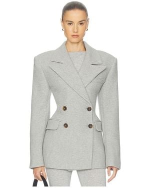 Helsa Italian Wool Blend Blazer - White