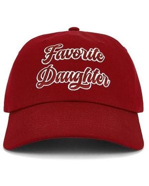 FAVORITE DAUGHTER Base-Cap The Script Logo - Rot