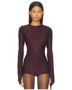 AFRM Kaylee Stud Jersey Top - Purple