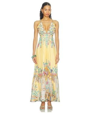CAMILLA Kleid Tiered Dress - Mettallic