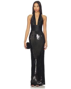 retroféte Kelsie Sequin Dress - Black