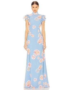 SAU LEE Sylvie Dress - Blue